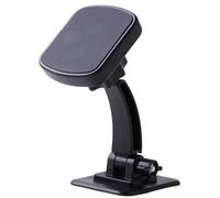 Amosfun Support Magnétique pour Téléphone de Voiture en Abs Noir, Installation Facile et Design Simple Texture Mate, Support Stable pour Navigation Mobile en Voiture