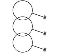 Amosfun Support Mural pour Ballon de Basket en Fer Noir, Lot de 3