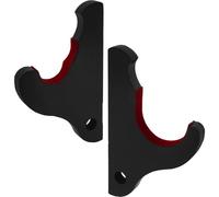 Amosfun Support Mural pour Batte de Baseball en Matière Bois Foncé, 1 Paire, Porte-battes Pratique et Robuste, Rangement Mural Horizontal pour Chauves-Souris, pour Exposition