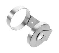 Amosfun Support Mural pour Flacons Acier Inoxydable, Porte-flacon de Shampoing Argenté, Étagère de Salle de Bain Compacte pour Organiseur, Compatible Gel et Savonnette Liquide,