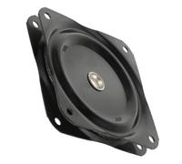 Amosfun Support Pivotant Carré en Fer Noir 73X73 MM pour Chaise Salle à Manger Pivotante et Tabouret Pliable