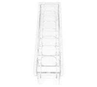 Amosfun Support Sabot Tondeuse à Cheveux 10 Compartiments Plastique Argenté, Organiseur Rangement Peignes pour Salon Coiffure, Boîte Présentation Pratique et Compatible Multiples Modèles