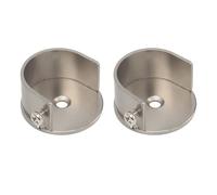 Amosfun Supports de Tringle à Rideaux Muraux en Fer 28 Mm, Lot de 2 Pièces, Fixation Robuste et Résistante la Corrosion, Outils de Fixation pour Décoration Intérieure et Installation