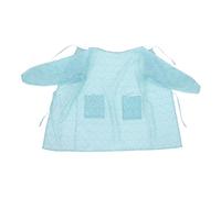 Amosfun Tablier en Polyester à Manches Longues pour Adulte Imperméable Bleu, Facile à Porter Vêtements de Pratiques Maison et L'hôtel