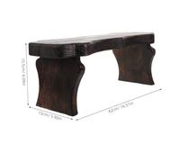 Amosfun Tabouret Court Japonais en Bois Massif Plateforme Banc À Genoux Tabouret De Salon De Thé en Bois Canapé
