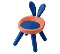 Amosfun Tabouret pour Garçon et Filles Dossier Antidérapant, Plastique Orange, Taille Garçon et Filles, Léger et Stable, Maternelle, la Maison Salle de Jeux - 1 Pièce
