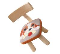 Amosfun Tabouret pour Garçon et Filles Dossier, Motif Chien, Bois et Coton, Chaise Anti-Chute pour Maternelle, Siège Ergonomique pour Tout-Petits, Tabouret Stable et Confortable