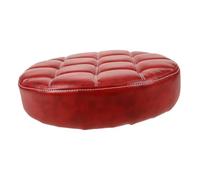 Amosfun Tabouret Rond Remplacement De Siège De Chaise Dessus De Siège De Chaise Ronde Pièce De Réparation De Tabouret De Bar Accessoire De Tabouret Chaise De Salle à Manger PU Rouge