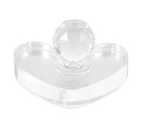 Amosfun Tampon de Pression pour Fard à Paupières et Blush en Plastique Transparent, Moule Cœur pour Poudre Pressée, Outil Maquillage Diy, Accessoire Polyvalent pour Fard à Joues