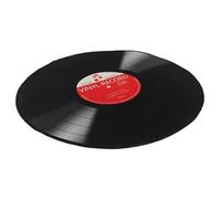 Amosfun Tapis Rond Antidérapant 61 CM en Vinyle Noir Motif Disque Vinyle Rétro Tapis de Sol Lavable en Machine pour Chambre Salon et Bureau Décor pour Amateurs de Musique