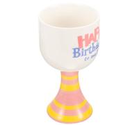 Amosfun Tasse D'anniversaire Joyeux Anniversaire en Céramique Rose