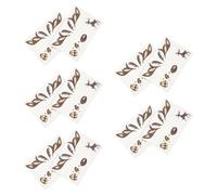Amosfun Tatouage Temporaire Réutilisable Visage 10 Feuilles Motif Cerf Mignon Paillettes Marron Confortable pour Hommes et Femmes Lors D'événements à Thème