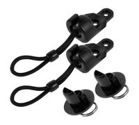Amosfun Tendeurs Élastiques à Boule pour Store Enrouleur, Élastique et Embout, Pièces de Store Enrouleur avec Cordon à Bille à Ressort, Base Coupe-Vent et Bouchon, 1 Set