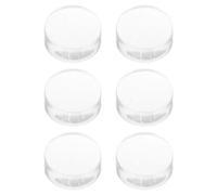 Amosfun Tête de Tampon en Silicone Transparente 6 Pcs 12x23 Mm pour Nail Art Manucure, Outil de Transfert de Vernis à Ongles Diy, Accessoires Professionnels pour Ongles et Stamping