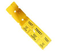 Amosfun Tickets Rouleau Universels pour Loterie et Événements Papier Jaune Billets pour Tirage Au Sort Jeux et Entrées