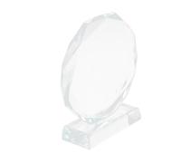 Amosfun Trophée en Verre Délicat, Décoration Transparente Simple pour Table