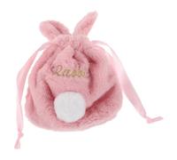Amosfun Trousse De Maquillage À Cordon De Serrage en Forme De Lapin Kawaii - Jolie Trousse De Maquillage en Peluche Pochette De Rangement pour Cosmétiques Trousse De Toilette De Voyage