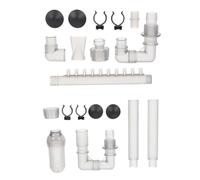 Amosfun Tube à Eau D'aquarium en Abs 12mm Compatible Sunsun 602b/603b Conception de Tube Incurvé Lisse pour Débit et Approvisionnement en Eau Portable