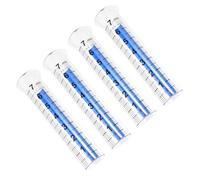 Amosfun Tube de Rechange pour Pluviomètre en Plastique 4 Pièces avec Échelle Claire et Résistant aux Intempéries pour Jardin et Pelouse 7 Pouces