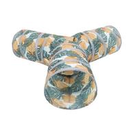 Amosfun Tunnel pour Lapin et Hérisson en Polyester Léger et Pliable Trois Voies, Jouet D'activité pour Petits Animaux à Domicile
