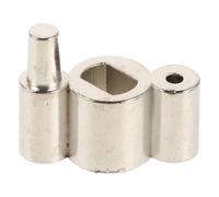 Amosfun Valve Rotative Ergonomique en Métal Argenté pour Trombone et Bugle, Valve Centrale à Trois Étages Droite, Accessoire Solide pour Maintenance DIY et Enseignement