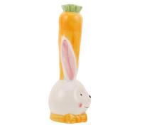Amosfun Vase Céramique Forme Lapin Pot De Fleurs pour Plantes Petit Vase Décoratif DIY pour Intérieur