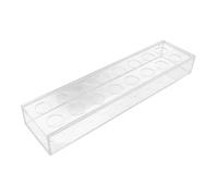 Amosfun Vase Transparent Acrylique Rectangulaire Centre de Table Floral Vase à Fleurs Long pour Décoration Maison Bureau