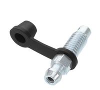 Amosfun Vis de Purge Frein 8X1.25Mm Valve de Ventilation et Bouchons Caoutchouc, Accessoire pour Maintenance D’Étrier de Frein sur Véhicules Automobiles et Motos