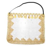 Amosfun Voile Facial pour Danse Orientale en Polyester Pourpre, Masque Chic et Magnifique, Accessoire pour Performance Scénique et Cosplay