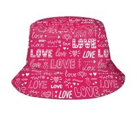 Amour 6 Unisexe Bob Confortable Casquettes Visières Pliable Chapeaux De Plage pour Randonnée Jardinier Camping Voyage