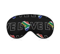 Amour Afrique du Sud Masque de Sommeil Nuit Couverture Yeux pour Femmes Hommes BlockLight pour Avion Voyage Sieste Sangle Réglable