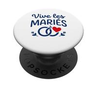 Amour Belle Tenue Cérémonie Mariage vive Les mariés PopSockets PopGrip Adhésif