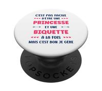Amour biche Prénom Biquette chérie Humour Biquette PopSockets PopGrip Adhésif