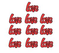 Amour brodé fer sur patchs broderie fine bricolage artisanat forte praticité pour vêtements sacs à main chapeaux pantalons coton 10 pièces 6 cm x 5,3 cm