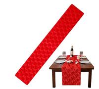 Amour Chemin de Table Amour Valentine Décoration de Table | Chemin de table pour fêtes, vacances, jubilé, salle à manger