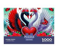 Amour Cygne 1000 Pièces Puzzle Amour Cygne Adultes Et Enfants À Partir De 14 Ans Détente & Relaxation Jeu D'Intelligence De l'art La Décoration Moderne 70x50cm/1000pcs