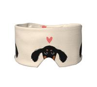 Amour de chiot teckel,Masque pour les yeux bloquant la lumière Cache-yeux et cache-oreilles pour le sommeil