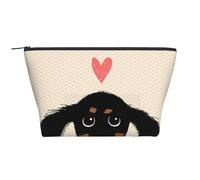 Amour de Chiot Teckel, Trousse de Toilette Trousse de Maquillage Sac à cosmétiques Trousse de Toilette de Voyage Portable
