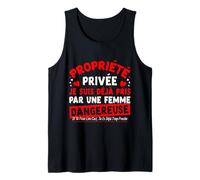 Amour De Femme Jalouse Humour Homme Couple Propriété privée Débardeur