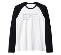 Amour de la liberté Humaine de la Terre (déclaration Positive) Manche Raglan