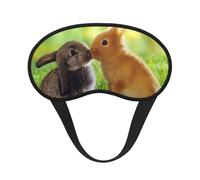 Amour de lapin imprimé,Masques de sommeil occultants, cache-yeux couvrants, masques de sommeil anti-lumière