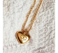Amour de soi collier cœur 3ème œil or