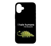 Amour Dinosaure Je déteste Les Gens autisme Nerd Dino Coque pour iPhone 16 Plus
