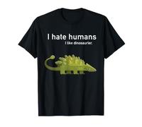 Amour Dinosaure Je déteste Les Gens autisme Nerd Dino T-Shirt