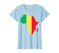 Amour drapeau du Mali sur la carte de l'Afrique T-Shirt