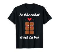 Amour drole Le chocolat c'est la vie Humour chocolat T-Shirt