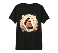 Amour d'une mère - Étreinte mère et Enfant T-Shirt Haut de Gamme