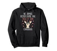 Amour Entre Fille Et Chihuahua Chien Drôle Chiwawa Cadeau Sweat à Capuche