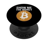 Amour et argent J'aime l'argent Montrez-moi l'argent Funny Bitcoin PopSockets PopGrip Adhésif