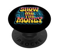 Amour et Argent J'aime l'argent Montrez-Moi l'argent Meme Funny PopSockets PopGrip Adhésif
